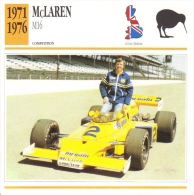 Fiche  -  Formula  Monoposto Cars - McLaren M16 'Indianapolis' - 1976 - Pilote Johnny Rutherford   - Carte De Collection - Autos