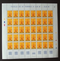 FRANCE 2002 FEUIL COMPLETE DE 50 TIMBRES BICENTENAIRE CHAMBRE DE COMMERCE ET INDUSTRIE PARIS  YT N°3545** - Feuilles Complètes