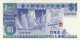 BILLET # SINGAPOUR # 1 DOLLAR # 1987 # PICK 18 # NEUF # - Singapore