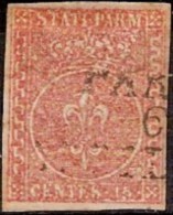 PARMA 1852 15 CENT. VERMMIGLIO  N.9 FIRMA E.DIENA CAT. € 500,00 - Parma