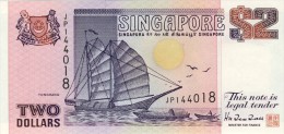 BILLET # SINGAPOUR # 2 DOLLARS # 1990  # PICK 28 # NEUF # - Singapour