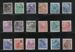 EAST GERMANY DDR 1952 DEFINITIVES WORKERS SET OF 15 USED - Other & Unclassified