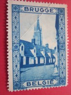 Bruges Brugge Belgique Belgie TouristiqueTimbre Stamp  Label VIGNETTE ERINNOPHILIE Cinderellas Cenicientas Cenerentole - Erinnophilia [E]