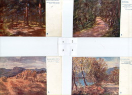 FOUR RAPHAEL TUCK OILETTE ART CARDS STRATHPEFFER SERIES INCLUDING LOCH ACHILTY - Ross & Cromarty