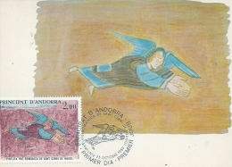 PRINCIPAUTE D'ANDORRE - PRINCIPAT - OIntura Pré-Romanicas De Saint Cerni De Nagol - Timbre Jour D'émission - Used Stamps