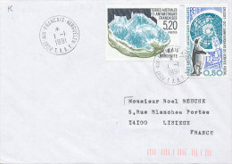 E 293/ TAAF  SUR  LETTRE- PORT AUX FRANCAIS KERGUELEN    -1991- - Cartas & Documentos