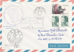 E 315/ TAAF  SUR  LETTRE   - C G M . MARION DUFRESNE 1984 - Lettres & Documents