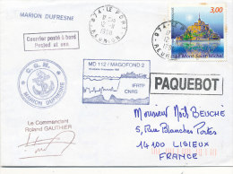 E 317/ TAAF  SUR  LETTRE   - C G M . MARION DUFRESNE 1998 - Lettres & Documents