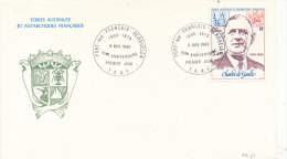 E 320/ TAAF  SUR  LETTRE   - 1ER JOUR  PORT AU FRANCAIS KERGUELEN  1980 - FDC