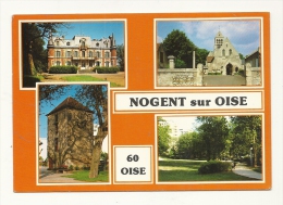 Cp, 60, Nogent-sur-Oise, Multi-Vues, Voyagée 1986 - Nogent Sur Oise