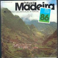 Portugal ** & Carteira Anual, Madeira, Tudo Em Selos 1986 (877) - Postzegelboekjes