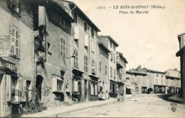 CPA 69 LE  BOIS D OINGT PLACE DU MARCHE - Le Bois D'Oingt