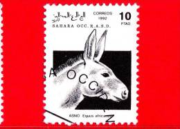 SAHARA Occidentale - NUOVO - 1992 - Asino - Equus Africanus - 10 - Donkeys