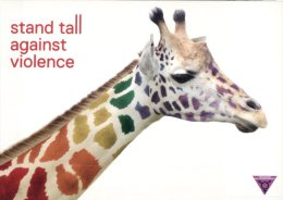 (886) Advertising Postcard - Girafe - Transgender Anti-Violence Project - Girafes