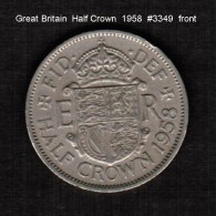 GREAT BRITAIN   HALF CROWN   1958  (KM # 907) - K. 1/2 Crown