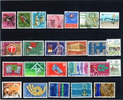 Svizzera/9 - N. 24 Francobolli Differenti Usati - Collections