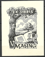 Estland Estonia Estonie Ex Libris VIKTOR MASING - Exlibris