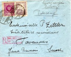 POLOGNE LETTRE RECOMMANDEE POUR LA SUISSE 1925 - Cartas & Documentos