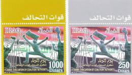 Iraq,new Issue 2012-Ann.of Coalition Evacuation 2 Stamps Compl.set -MNH-SKRILL PAY ONLY - Iraq