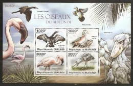 Burundi 2011 N° BF 158 ** Oiseaux, Cormoran, Anserelle, Flamant Rose, Bec-en-sabot, Nil, Canards, Nettapus, Microcarbo - Ungebraucht