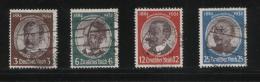 GERMANY 1934 THIRD REICH COLONIAL EXPLORERS SET OF 4 USED - Explorateurs