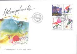 Sweden 1993 FDC Cover: Greeting Stamps: Andre Prah (born In Maribor - Slovenia) Paintings - Storia Postale