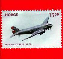 NORVEGIA - NORGE - 2012 - 100 Anni Dell'aviazione Norvegese  -  Douglas DC3 - 15.00  MNH - Nuevos