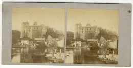 CLISSON  - Vue Stéréo Du Château . Rare Document.. Format 17.5 X 8.5. - Clisson