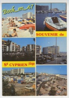 {62941} 66 Pyrénées Orientales Souvenir De Saint Cyprien Plage , Multivues ; Divers Aspects - Saint Cyprien