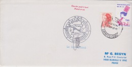 PLIS ANTARCTIQUE   MARION DUFRESNE DESPACHU  CHILI 7-4-1987 - Lettres & Documents