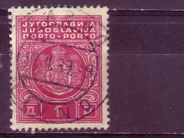 PORTO-COAT OF ARMS-1 DIN-POSTMARK-LIVNO-BOSNIA AND HERZEGOVINA-YUGOSLAVIA-1931 - Timbres-taxe