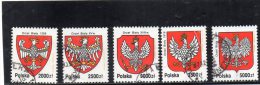 POLOGNE 1992 O 3500 Z. DEFECTEUX - Gebraucht