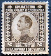 KINGDOM Of SERBS , CROATS & SLOVENES 1921 2p King Alexander Used - Used Stamps
