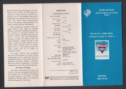 INDIA, 1992, Centenary Of National Council Of YMCA Of India,  Folder - Cartas & Documentos