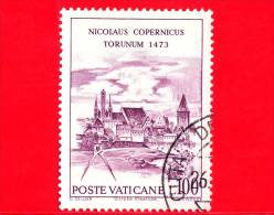 VATICANO - 1973 - Usato - 5º Centenario Della Nascita Di Copernico - 100 L. • Città Di Thorn - Usati