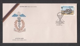 INDIA, 1992,  FDC,  50th Anniversary Of 60 Parachute Field Ambulance, Militaria, Health, Medicine,  Bombay Cancellation - Storia Postale