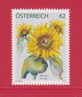 Austria Mi 3049 Flowers By Brigitte Heiden - Gemälde / Paintings / Peintures - Sunflowers - 2013 * * - Nuevos