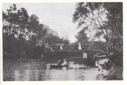 Postcard Boating In The Botanical Gardens SOUTHPORT 1918 Repro - Southport