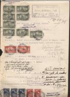 POLAND 1934 COURT FEE DOCUMENT WITH 3 X 2.50 + 2 X 80GR COURT DELIVERY BF#14, 12 + 8 X 5ZL + 2 X 1ZL COURT REVENUES - Fiscali
