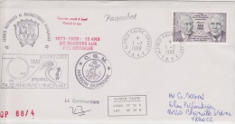 PLIS ANTARCTIQUE MARION-DUFRESNE  OP88/4 SUZAN/MD/INDIVAT 15ans De Mission Alfred Faure 1-7-1988 - Covers & Documents