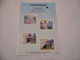 CARABINIERE LOTTO 100 FOGLI FRANCOBOLLI CARABINIERI COMANDI PROVINCIALI PIEMONTE VALLE D´AOSTA NUOVO FDS - Full Sheets