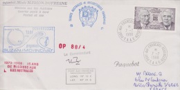 PLIS ANTARCTIQUE MARION-DUFRESNE  OP88/4 SUZAN/MD/INDIVAT 15ans De Mission Port Aux Français 7-7-1988 - Lettres & Documents