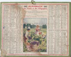 Calendrier Des Postes Et Des  Télégraphes/"Les Vendanges"/PARIS/ France/ 1942            CAL137 - Formato Piccolo : 1941-60