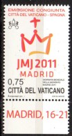 PIA  -  VATICANO - 2011 : 26° Giornata Mondiale Della Gioventù - Madrid 2011  -    (SAS 1560) - Nuovi