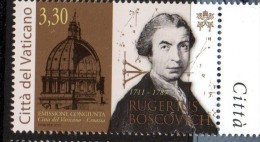 PIA  -  VATICANO - 2011 : 300° Della Nascita Di Rugerius Boscovich  -    (SAS 1574) - Unused Stamps