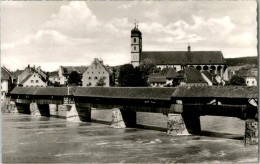 AK Säckingen, Rheinbrücke, Münster, Gel 1962 - Bad Saeckingen