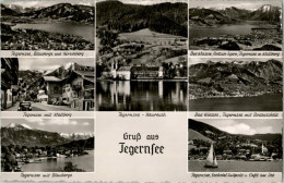 AK Tegernsee, Bad Wiessee, Rottach-Egern, Bodenscheid,Seehotel Luitpold,gel,1957 - Tegernsee