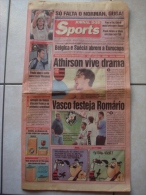 JORNAL DOS SPORTS (Brésil, 10 Juin 2000) : Kuerten, Romario, Athirson, Sorato, Rodrigo, Edmundo, Vasco (12 Pages) - Magazines