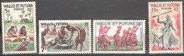 WALLIS AND FUTUNA    #   STAMPS FROM YEAR 1953 " STANLEY GIBBONS 162-163 + 165-166" - Usados