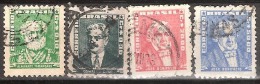 BRAZIL    #   STAMPS FROM YEAR 1954 " STANLEY GIBBONS 891 893 903 904" - Used Stamps